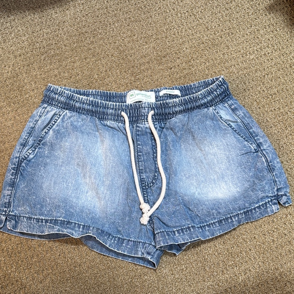 Celebrity Pink Light Blue Jean Shorts